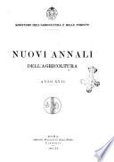 Nuovi annali dell'agricoltura