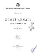 Nuovi annali dell'agricoltura