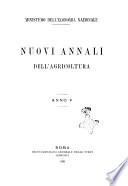 Nuovi annali dell'agricoltura