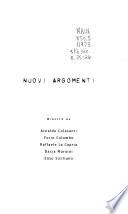 Nuovi argomenti
