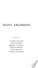 Nuovi argomenti