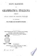 Nuovi elementi di grammatica italiana compilati sulle opere dei migliori filologi dal professore sac. Pasquale Giuseppe Piazza