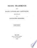 Nuovi frammenti dei Fasti consolari Capitolini illustrati