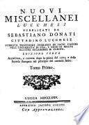 Nuovi Miscellanei Lucchesi
