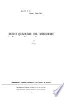 Nuovi quaderni del meridione