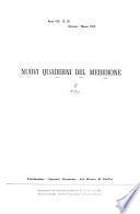 Nuovi quaderni del meridione