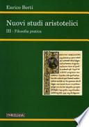 Nuovi studi aristotelici