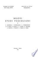 Nuovi studi pascoliani