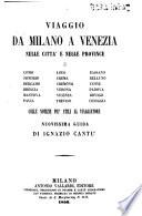 Nuovissima guida da Milano a Venezia