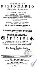 Nuovissimo dizionario italiano-tedesco e tedesco-italiano ...