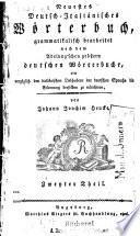 Nuovissimo dizionario italiano-tedesco e tedesco-italiano ...