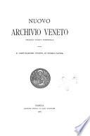 Nuovo archivio veneto pubblicazione periodica della R. Deputazione di storia patria