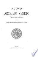 Nuovo archivio veneto pubblicazione periodica della R. Deputazione di storia patria