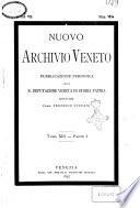 Nuovo archivio veneto pubblicazione periodica della R. Deputazione di storia patria