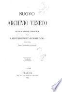 Nuovo archivio veneto pubblicazione periodica della R. Deputazione di storia patria