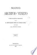 Nuovo archivio veneto pubblicazione periodica della R. Deputazione di storia patria
