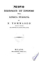 Nuovo dizionario de' sinonimi della lingua italiana di N. Tommaseo