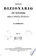 Nuovo dizionario de' sinonimi della lingua italiana di Niccolo Tommaseo