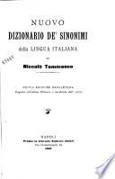 Nuovo dizionario de' sinonimi della lingua italiana