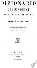 Nuovo dizionario dei sinonimi della lingua italiana