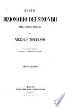 Nuovo dizionario dei sinonimi della lingua italiana