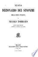 Nuovo dizionario dei sinonimi della lingua italiana