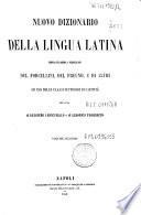 Nuovo dizionario della lingua latina