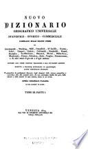 Nuovo dizionario geografico universale statistico-storico-commerciale ...