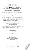 Nuovo dizionario geografico universale statistico-storico-commerciale ...