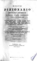Nuovo dizionario geografico universale statistico-storico-commerciale ...