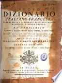 Nuovo dizionario italiano-francese