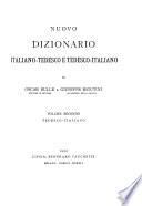 Nuovo dizionario italiano-tedesco e tedesco-italiano di Oscar Bulle ...: Tedesco-italiano