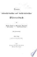 Nuovo dizionario italiano-tedesco e tedesco-italiano