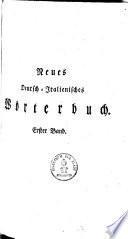 Nuovo dizionario italiano-tedesco, et tedesco-italiano0