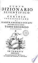 NUOVO DIZIONARIO SCIENTIFICO E CURIOSO SACRO-PROFANO DI GIANFRANCESCO PIVATI DOTTORE DELLE LEGGI.