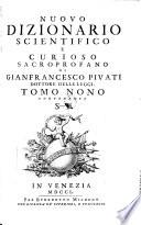 Nuovo dizionario scientifico e curioso sacro-profano
