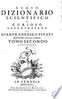 Nuovo dizionario scientifico e curioso sacro-profano