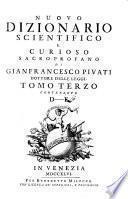Nuovo dizionario scientifico e curioso sacro-profano