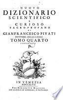 Nuovo dizionario scientifico e curioso sacro-profano