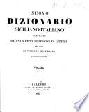 Nuovo dizionario siciliano-italiano compilato da una Societa di persone di lettere, per cura di Vincenzo Mortillaro