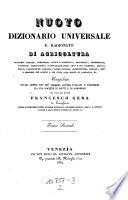Nuovo Dizionario universale e ragionato di agricoltura ... compilato per cura di Francesco Gera