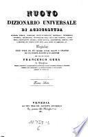 Nuovo Dizionario universale e ragionato di agricoltura ... compilato per cura di Francesco Gera