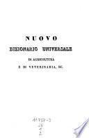 Nuovo Dizionario universale e ragionato di agricoltura ... compilato per cura di Francesco Gera