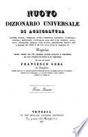 Nuovo dizionario universale e ragionato di agricoltura, economia rurale, forestale, civile e domestica