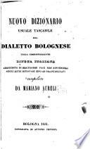 Nuovo dizionario usuale tascabile del dialetto bolognese colla corrispondente lingua italiana