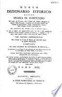 Nuovo dizzionario istorico... composto da una Società di litterati in Francia, accresciuto... sulla settima edizione francese del 1789, tradotto in italiano [sotto la direzione del P. F. Carara colla collaborazione del P. M. Boni e di J. B. Verci] ed... arricchito di molti articoli...