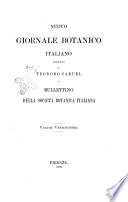 Nuovo giornale botanico italiano memorie della Società botanica italiana