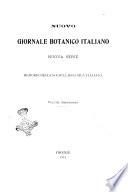 Nuovo giornale botanico italiano memorie della Società botanica italiana