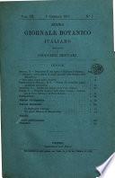 Nuovo giornale botanico italiano memorie della Società botanica italiana