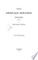Nuovo giornale botanico italiano memorie della Società botanica italiana